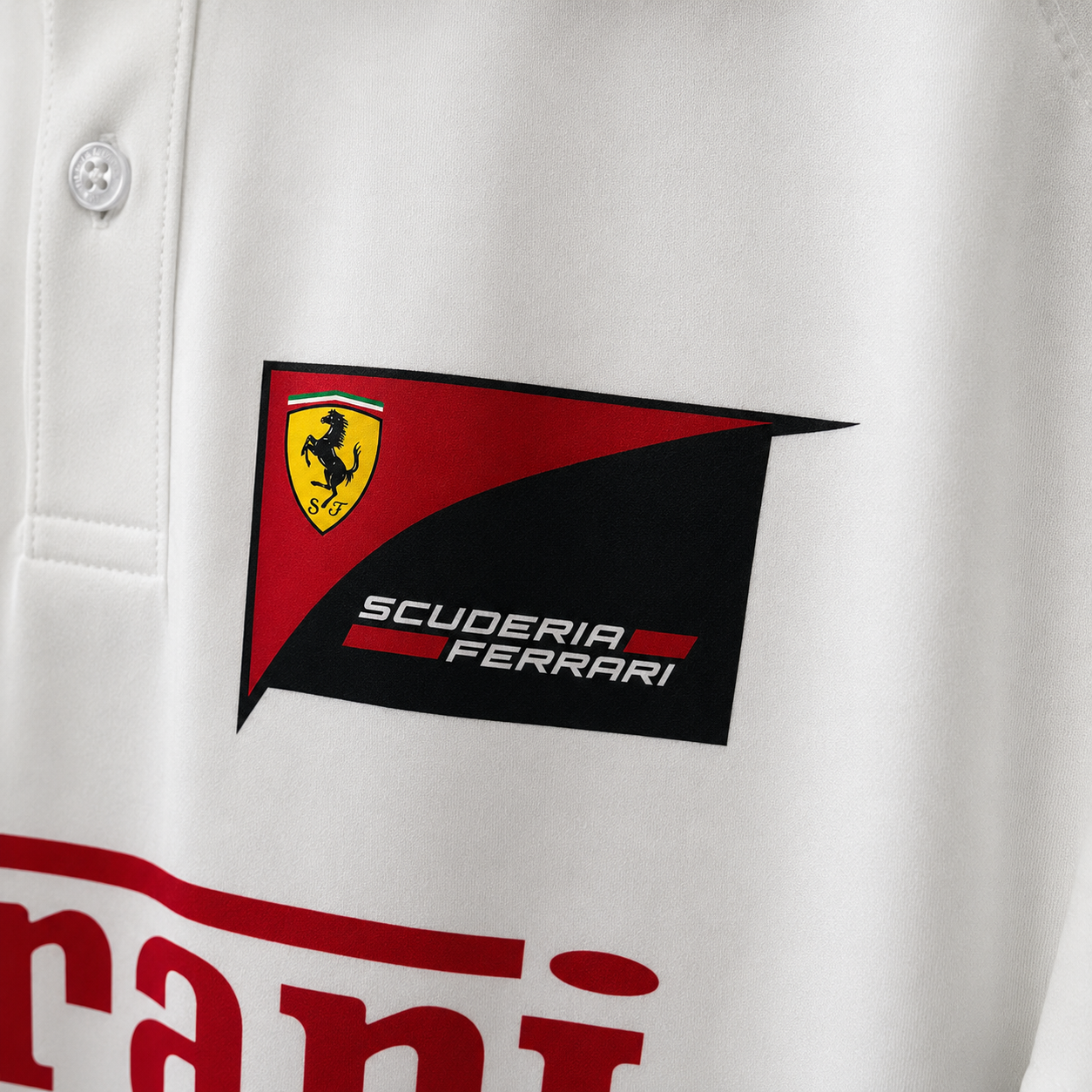 Polo Scuderia Ferrari Team Bianca – Formula 1 Racing Edition