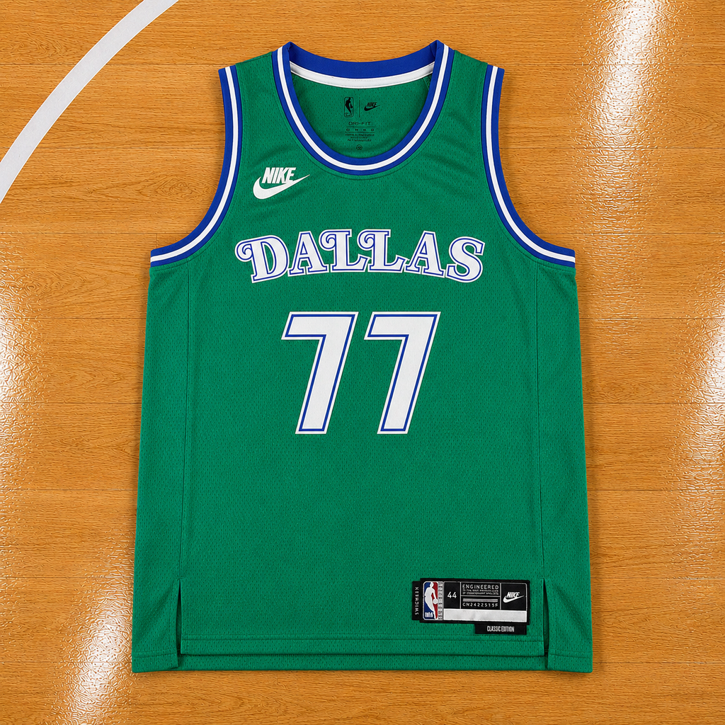 Canotta NBA Dallas Mavericks Classic Edition Verde #77 Luka Dončić