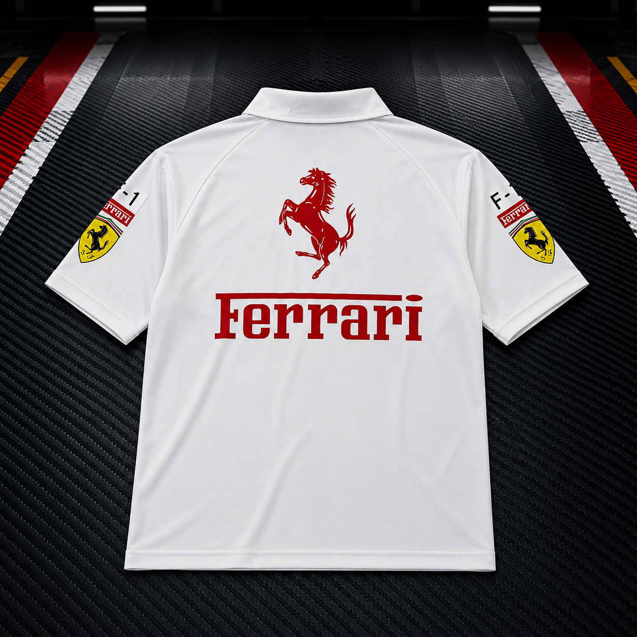 Polo Scuderia Ferrari Team Bianca – Formula 1 Racing Edition
