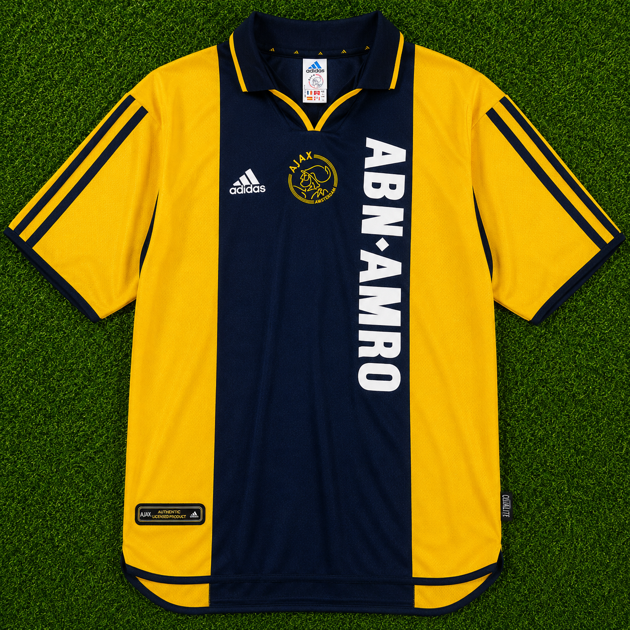 Ajax Amsterdam Away Jersey Retro Adidas Giallo/Blu