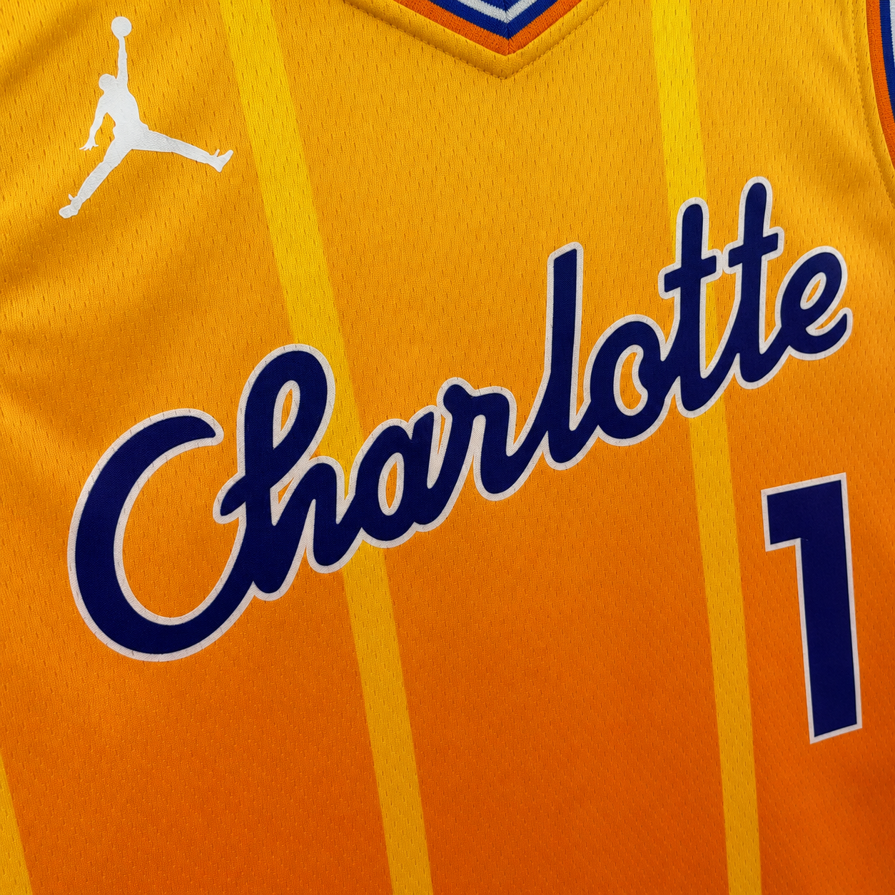 Canotta NBA Charlotte Hornets Statement Edition Arancione #1 LaMelo Ball