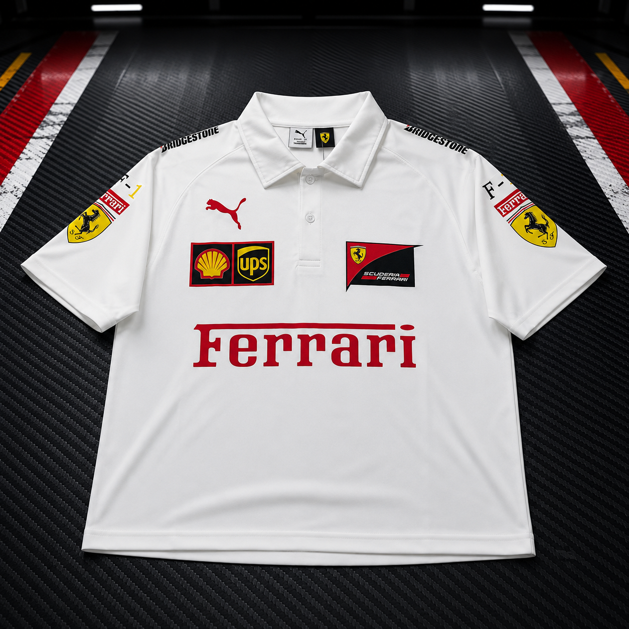 Polo Scuderia Ferrari Team Bianca – Formula 1 Racing Edition