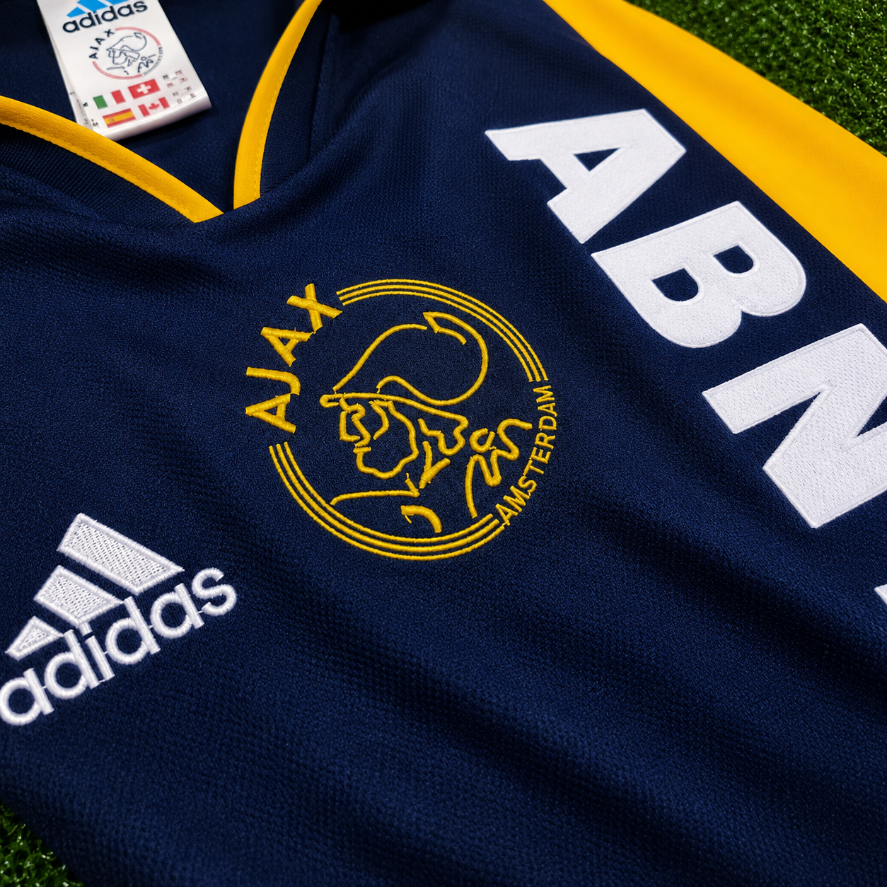Ajax Amsterdam Away Jersey Retro Adidas Giallo/Blu