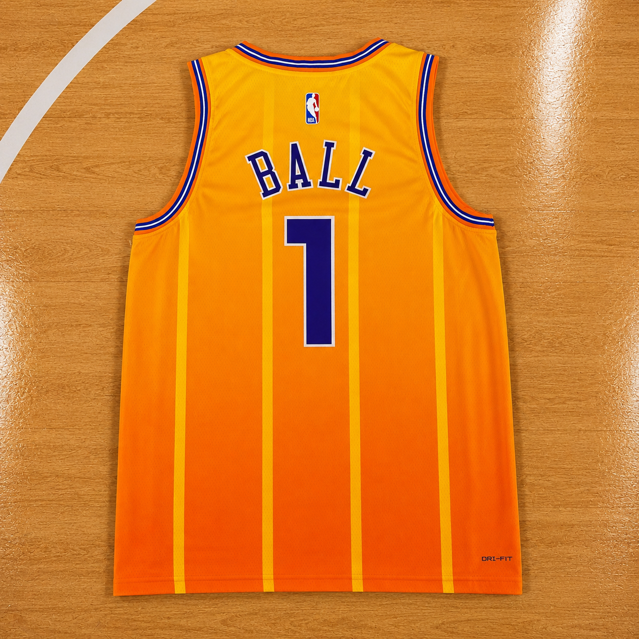 Canotta NBA Charlotte Hornets Statement Edition Arancione #1 LaMelo Ball